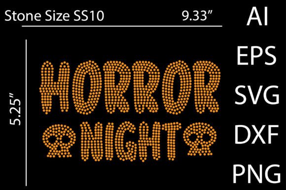 Download Horror Night Rhinestone Design - Horror night Collection