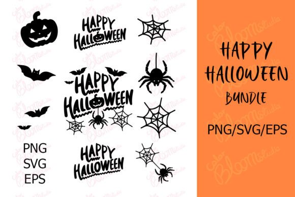 Download Happy Halloween Bundle EPS SVG PNG - Halloween bundle Collection