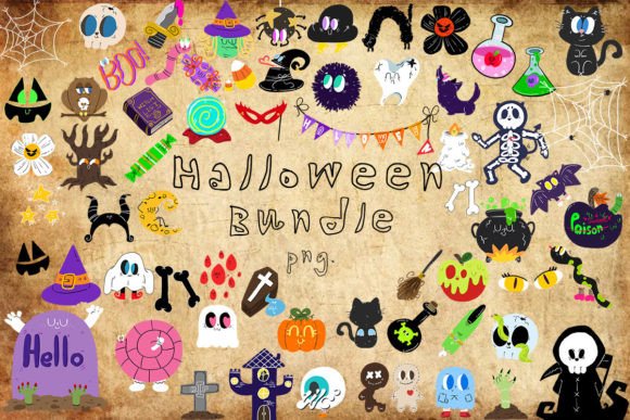 Download 64 Halloween Bundle Png. - Premium Bundle