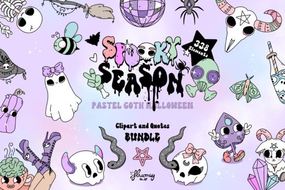 Download Pastel Goth Spooky Halloween Bundle - Halloween bundle Collection