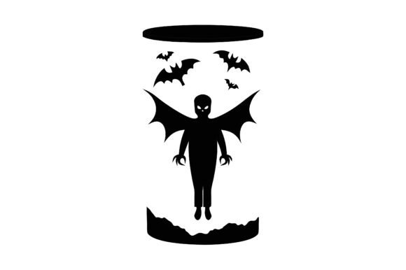 Download Vampire Tumbler Wrap Silhouette Vector. - Premium Resources